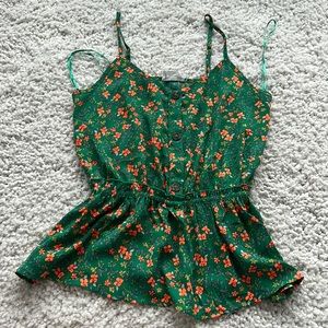 Floral print tank top